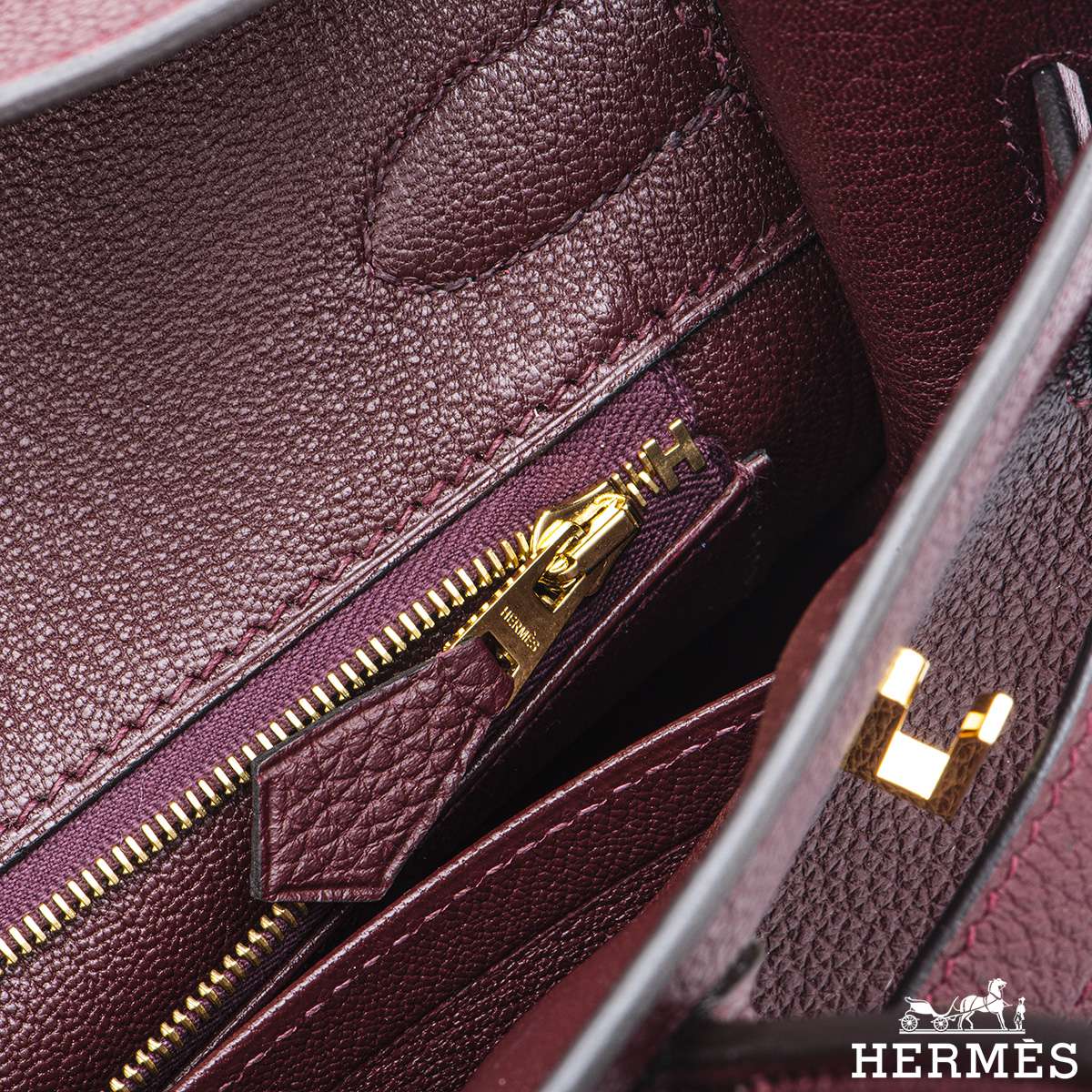 HERMES Togo BIRKIN 30 Bordeaux 1294698